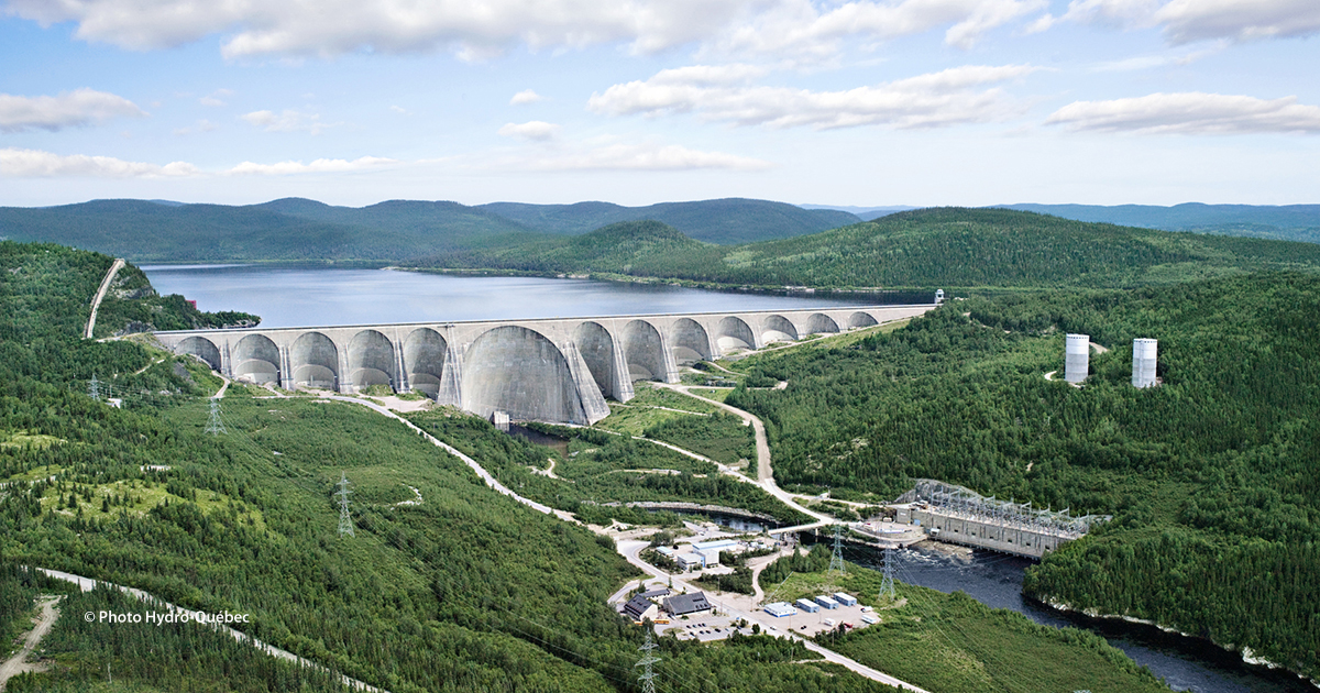 Daniel-Johnson Dam and Manic-5 Generating Station, Quebec
