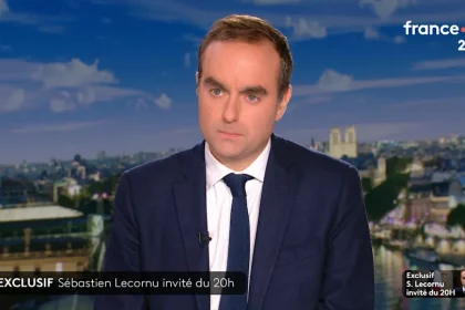 Sebastien Lecornu lors du JT de France 2