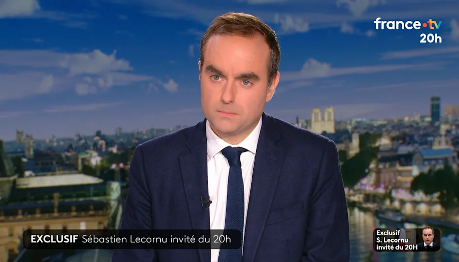 Sebastien Lecornu lors du JT de France 2