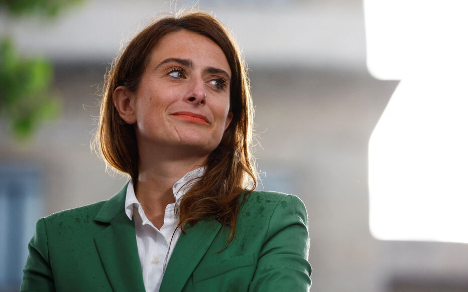 Marine Tondelier, secrétaire nationale du parti Les Écologistes (Les Verts), assiste à un rassemblement du Nouveau Front populaire, à Montreuil, près de Paris, le premier jour de la campagne officielle pour les élections législatives françaises, le 17 juin 2024. REUTERS/Sarah Meyssonnier