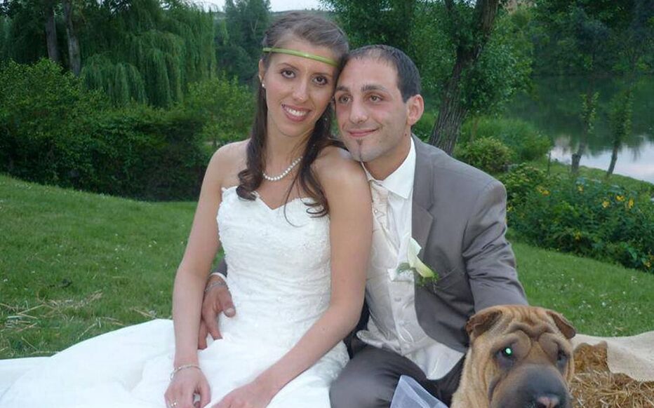 Delphine et Cédric Jubillar le jour de leur mariage, avant la disparition de l’infirmière du Tarn.