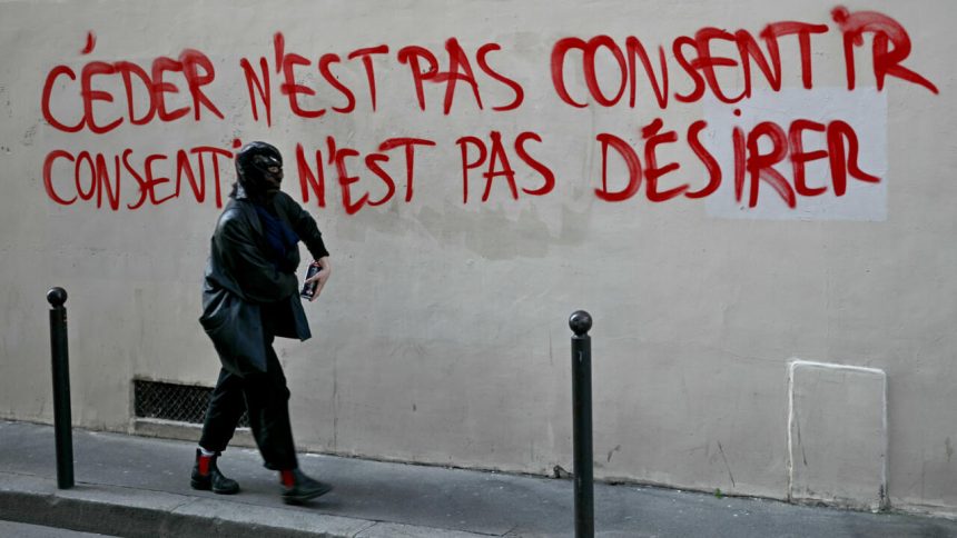 Mur avec un tag concernant le viol