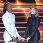 Ebony et Marine, lors de la finale de la star academy