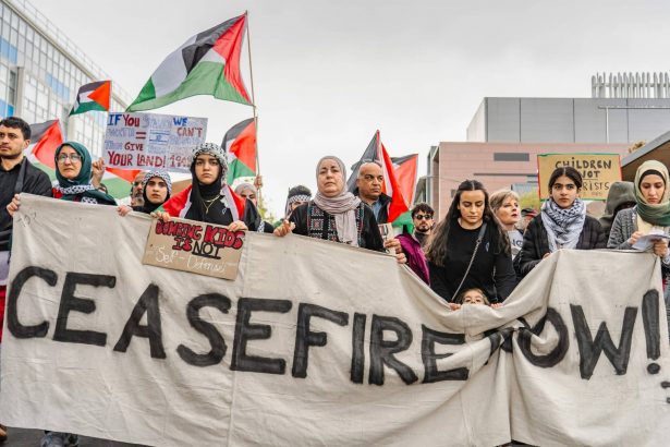 Une manifestation à Gaza pour un cessez le feu et la paix