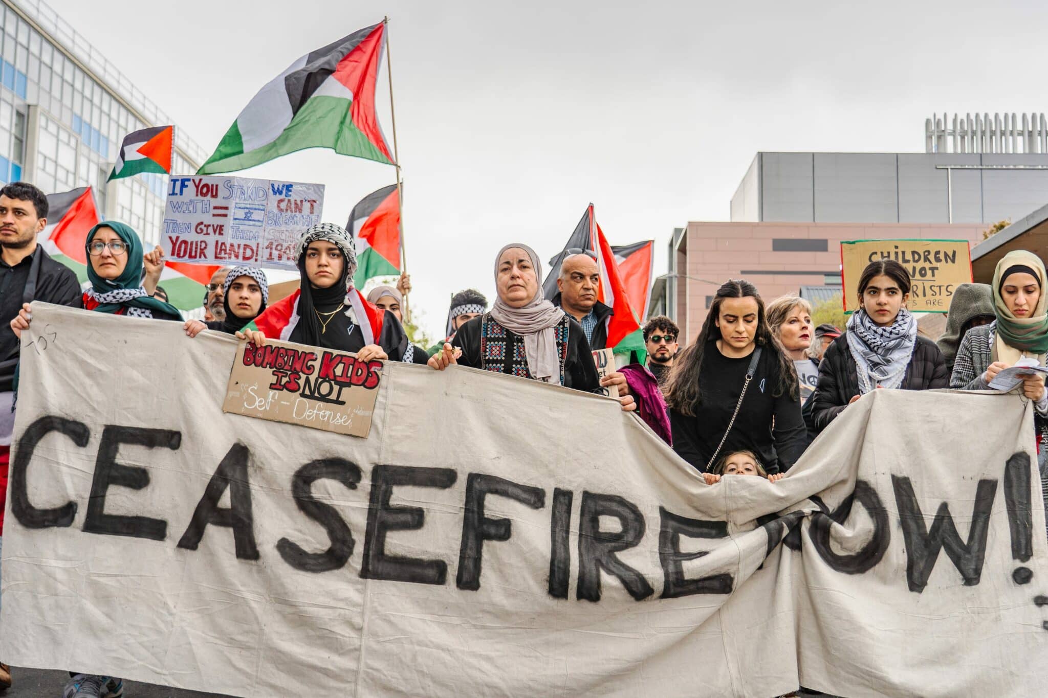 Une manifestation à Gaza pour un cessez le feu et la paix