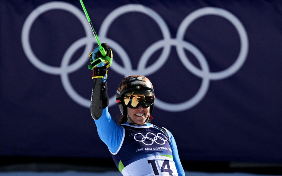Federica Brignone s'offre un nouveau titre aux JO de Milan-Cortina. REUTERS/Jennifer Lorenzini